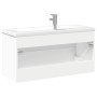 Mueble de baño con lavabo integrado blanco de , Tocadores de baño - Ref: Foro24-3278794, Precio: 336,97 €, Descuento: %