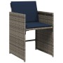 Set comedor jardín 7 pzas y cojines ratán sintético gris de , Conjuntos de jardín - Ref: Foro24-3278044, Precio: 438,24 €, De...