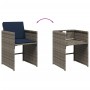 Set comedor jardín 7 pzas y cojines ratán sintético gris de , Conjuntos de jardín - Ref: Foro24-3278044, Precio: 438,24 €, De...