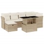 Set sofás de jardín 7 piezas y cojines ratán sintético beige de , Conjuntos de jardín - Ref: Foro24-3274658, Precio: 506,93 €...
