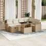 Set de sofás de jardín y cojines 8 piezas ratán sintético beige de , Conjuntos de jardín - Ref: Foro24-3274838, Precio: 564,1...