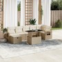 Set de sofás de jardín y cojines 8 piezas ratán sintético beige de , Conjuntos de jardín - Ref: Foro24-3274988, Precio: 559,1...