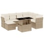 Set de sofás de jardín y cojines 8 piezas ratán sintético beige de , Conjuntos de jardín - Ref: Foro24-3266758, Precio: 541,6...