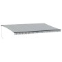 Toldo retráctil manual con luz LED antracita y blanco 600x300cm de , Toldos - Ref: Foro24-3310244, Precio: 472,78 €, Descuent...