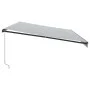 Toldo retráctil manual con luz LED antracita y blanco 600x300cm by , Awnings - Ref: Foro24-3310244, Price: 566,06 €, Discount: %