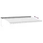 Toldo retráctil manual con luz LED antracita y blanco 600x300cm by , Awnings - Ref: Foro24-3310244, Price: 566,06 €, Discount: %