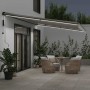 Toldo retráctil automático luces LED antracita blanco 600x300cm de , Toldos - Ref: Foro24-3310246, Precio: 689,26 €, Descuent...