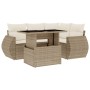 Juego de sofás jardín con cojines 5 pzas ratán sintético beige de , Conjuntos de jardín - Ref: Foro24-3268508, Precio: 429,42...