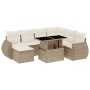 Set de sofás de jardín y cojines 8 piezas ratán sintético beige de , Conjuntos de jardín - Ref: Foro24-3268698, Precio: 581,8...