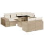 Set de sofás de jardín 11pzas con cojines ratán sintético beige de , Conjuntos de jardín - Ref: Foro24-3274581, Precio: 662,1...