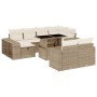 Set de sofás de jardín 11pzas con cojines ratán sintético beige de , Conjuntos de jardín - Ref: Foro24-3276504, Precio: 680,1...
