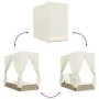 Tumbona doble con techo y cortinas ratán sintético beige von , Liegen - Ref: Foro24-368076, Preis: 324,76 €, Rabatt: %