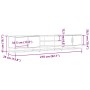 Mueble para TV madera de ingeniería gris Sonoma 210x35x41 cm de , Muebles TV - Ref: Foro24-3300783, Precio: 121,39 €, Descuen...