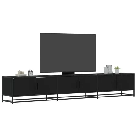Mueble para TV madera de ingeniería negro 240x35x41 cm de , Muebles TV - Ref: Foro24-3300795, Precio: 173,97 €, Descuento: %