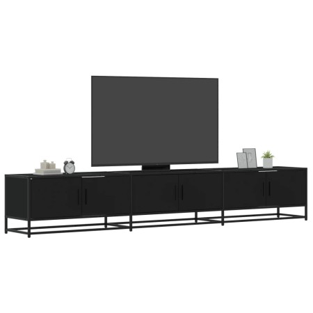 Mueble para TV madera de ingeniería negro 240x35x41 cm de , Muebles TV - Ref: Foro24-3300795, Precio: 168,58 €, Descuento: %