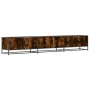 Mueble para TV madera de ingeniería roble ahumado 240x35x41 cm de , Muebles TV - Ref: Foro24-3300797, Precio: 131,07 €, Descu...