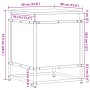 Caja almacenaje con tapa madera ingeniería negro 40x40x51,5 cm de , Cestas para almacenaje - Ref: Foro24-848789, Precio: 52,4...