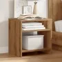 Mesitas noche 2 uds madera ingeniería marrón roble 40x30x40 cm by , Nightstands - Ref: Foro24-855765, Price: 47,83 €, Discoun...