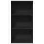 Estantería de madera de ingeniería negra 60x30x114 cm de , Librerías y estanterías - Ref: Foro24-857900, Precio: 48,88 €, Des...