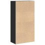 Estantería de madera de ingeniería negra 60x30x114 cm de , Librerías y estanterías - Ref: Foro24-857900, Precio: 48,88 €, Des...