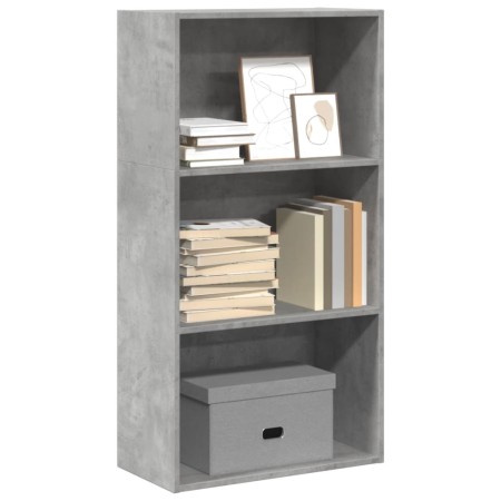 Estantería de madera de ingeniería gris hormigón 60x30x114 cm de , Librerías y estanterías - Ref: Foro24-857902, Precio: 49,2...