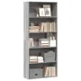 Estantería madera ingeniería gris Sonoma 80x30x189cm de , Librerías y estanterías - Ref: Foro24-3314674, Precio: 84,36 €, Des...