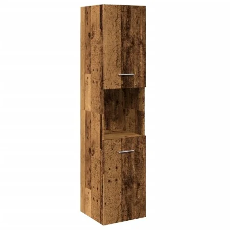 Armario pared baño madera ingeniería envejecida 30x30x130 cm de , Tocadores de baño - Ref: Foro24-856221, Precio: 71,14 €, De...