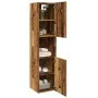 Armario pared baño madera ingeniería envejecida 30x30x130 cm de , Tocadores de baño - Ref: Foro24-856221, Precio: 71,14 €, De...