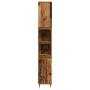 Armario de baño madera de ingeniería envejecida 30x30x190 cm de , Muebles de baño - Ref: Foro24-857196, Precio: 85,51 €, Desc...