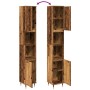 Armario de baño madera de ingeniería envejecida 30x30x190 cm de , Muebles de baño - Ref: Foro24-857196, Precio: 85,51 €, Desc...