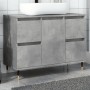 Mueble de baño madera de ingeniería gris hormigón 80x33x60 cm de , Muebles de baño - Ref: Foro24-857231, Precio: 94,05 €, Des...