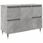 Mueble de baño madera de ingeniería gris hormigón 80x33x60 cm de , Muebles de baño - Ref: Foro24-857231, Precio: 94,05 €, Des...