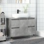 Mueble de baño madera de ingeniería gris hormigón 80x33x60 cm de , Muebles de baño - Ref: Foro24-857231, Precio: 94,05 €, Des...