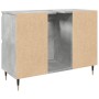 Mueble de baño madera de ingeniería gris hormigón 80x33x60 cm de , Muebles de baño - Ref: Foro24-857231, Precio: 94,05 €, Des...