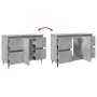 Mueble de baño madera de ingeniería gris hormigón 80x33x60 cm de , Muebles de baño - Ref: Foro24-857231, Precio: 94,05 €, Des...