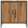 Armario lavabo baño madera ingeniería roble artisan 60x30x60 cm de , Tocadores de baño - Ref: Foro24-857699, Precio: 66,11 €,...