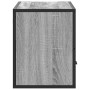 Mueble TV madera ingeniería y metal roble ahumado 80x31x39,5 cm de , Muebles TV - Ref: Foro24-848922, Precio: 62,88 €, Descue...