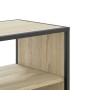 Mueble TV madera ingeniería y metal roble Sonoma 80x31x39,5 cm de , Muebles TV - Ref: Foro24-848920, Precio: 61,02 €, Descuen...