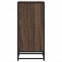 Aparador madera ingeniería y metal marrón roble 35,5x35x76 cm de , Aparadores - Ref: Foro24-848943, Precio: 55,73 €, Descuent...