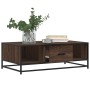 Mesa de centro madera ingeniería metal marrón 100x57x35 cm de , Mesas de centro - Ref: Foro24-848763, Precio: 74,96 €, Descue...