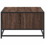 Mesa de centro madera ingeniería metal marrón 100x57x35 cm de , Mesas de centro - Ref: Foro24-848763, Precio: 74,96 €, Descue...