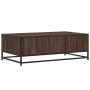Mesa de centro madera ingeniería metal marrón 100x57x35 cm de , Mesas de centro - Ref: Foro24-848763, Precio: 74,96 €, Descue...