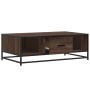 Mesa de centro madera ingeniería metal marrón 100x57x35 cm de , Mesas de centro - Ref: Foro24-848763, Precio: 74,96 €, Descue...