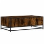 Mesa de centro madera ingeniería metal roble humo 100x57x35 cm de , Mesas de centro - Ref: Foro24-848761, Precio: 72,75 €, De...