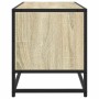 Mueble TV metal y madera ingeniería roble Sonoma 80x34,5x40 cm de , Muebles TV - Ref: Foro24-848825, Precio: 53,26 €, Descuen...