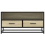 Mueble TV metal y madera ingeniería roble Sonoma 80x34,5x40 cm de , Muebles TV - Ref: Foro24-848810, Precio: 62,33 €, Descuen...