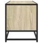 Mueble TV metal y madera ingeniería roble Sonoma 80x34,5x40 cm de , Muebles TV - Ref: Foro24-848810, Precio: 62,33 €, Descuen...