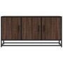 Mueble TV madera ingeniería y metal marrón roble 100x35x50 cm de , Muebles TV - Ref: Foro24-848833, Precio: 74,97 €, Descuent...