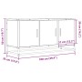Mueble TV madera ingeniería y metal marrón roble 100x35x50 cm de , Muebles TV - Ref: Foro24-848833, Precio: 74,97 €, Descuent...