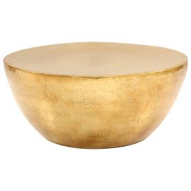 Mesa de centro de aluminio martillado latón 70x30 cm en Mesas de centro | Comprar online en Foru.es